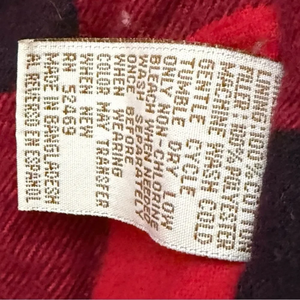 Ozark Trail Red Black Buffalo Plaid Flannel Padded Vest Size Large